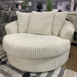 Fog Oversized Swivel Accent Chair