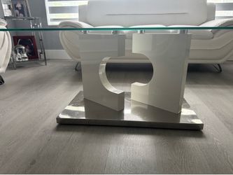 White coffee table