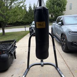 Everlast Heavy Bag Stand With Speed Bag