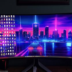 Alienware AW3225QF 32” QD-OLED Curved 4K 240Hz Gaming Monitor