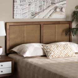 New Queen Size Boho Mid Century Modern Headboard 