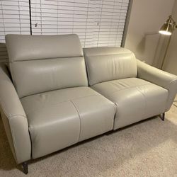 Nebraska Mart Leather Recliner Sofa