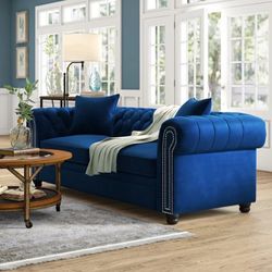 Heathfield Chesterfield 95in Rolled Arm Sofa 