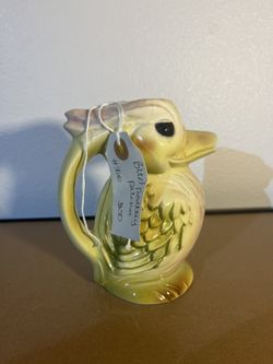 Vintage Stewart B McCulloch California Pottery - Duck Pitcher/Creamer
