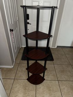 Furinno turn-N-tube 5 tier corner display rack