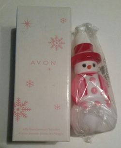 FREE NEW AVON Jolly Snowwoman Liquid Dispenser