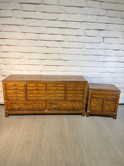 Vintage Lane Dresser, Mirror & Nightstand 3pc