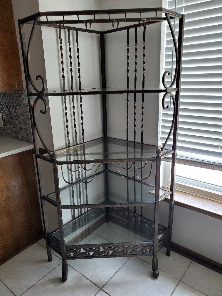 Corner Wine Shelf