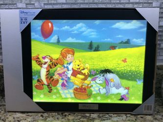 Winnie the Pooh Disney Officially Licensed 3D LED Collector Frame Sign