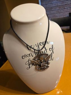 U.S. ARMY SWEETHEART PENDANT CHOKER NECKLACE - NEW