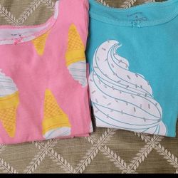 Carters Size 4 2 Pair Kids Pjs