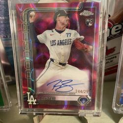 2025 Topps Chrome Update River Ryan Magenta Lava Lamp Auto /299 