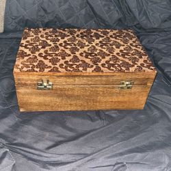 Vintage Wooden Letter/jewelry Box