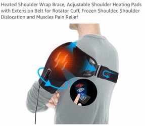 Heated Shoulder Wrap Brace with Extension Belt