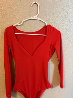 Long sleeve red shirt