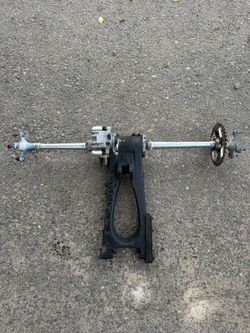 honda trx450 complete swingarm with gforce+2 axle , needs new bearing carrier.