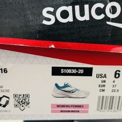 Size 6 Running Shoes Worn Once Saucony Brand $30