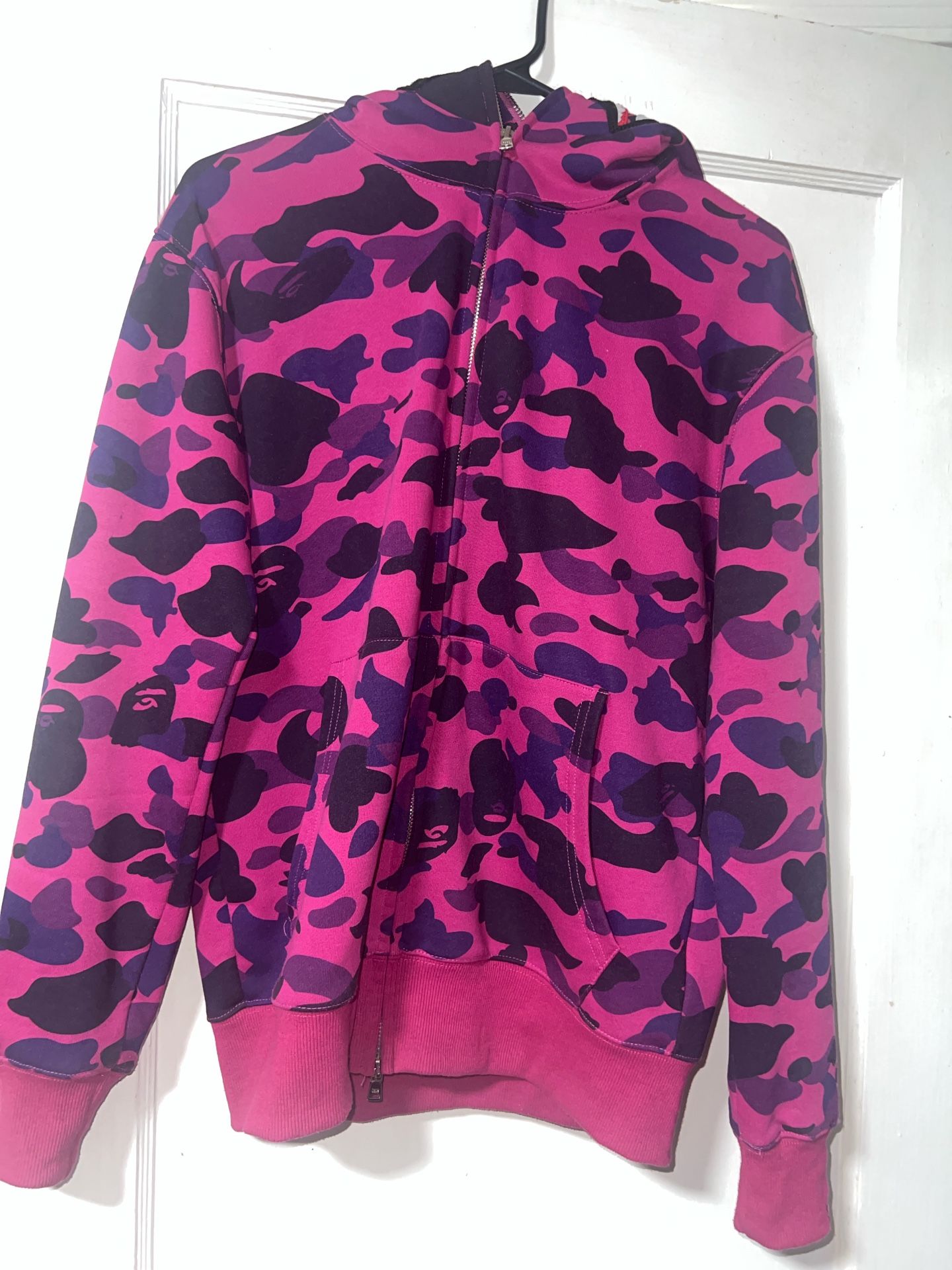 purple bape hoodie