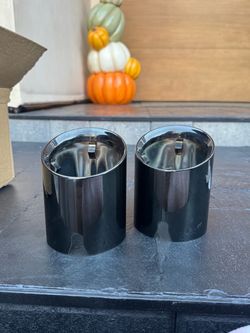 BMW M2 OEM Black Chrome Exhaust Tips – Pair
