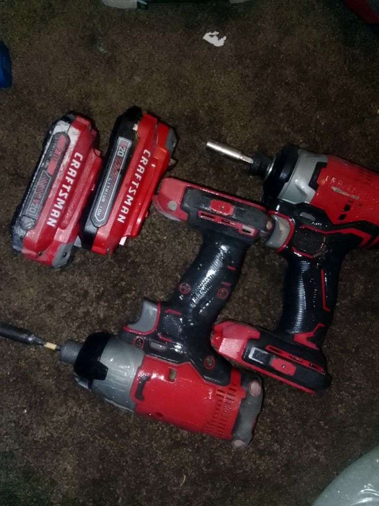 Craftsman Drills W/ Batteries
