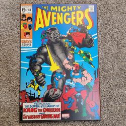 Marvel The Mighty Avengers Wood Wall Art
