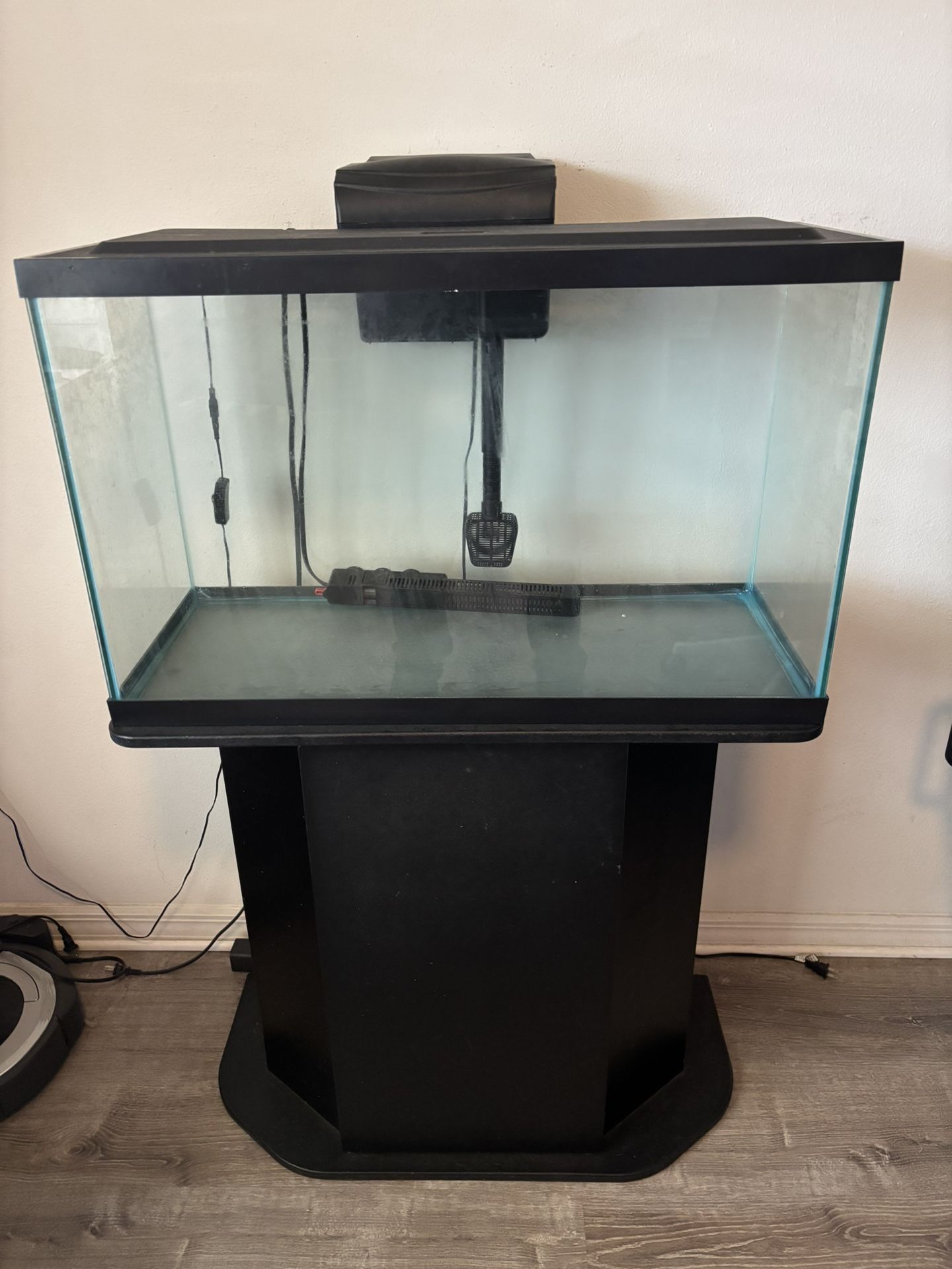 29 Gallon Aquarium with LED Hood, Filter, Heater, and Stand