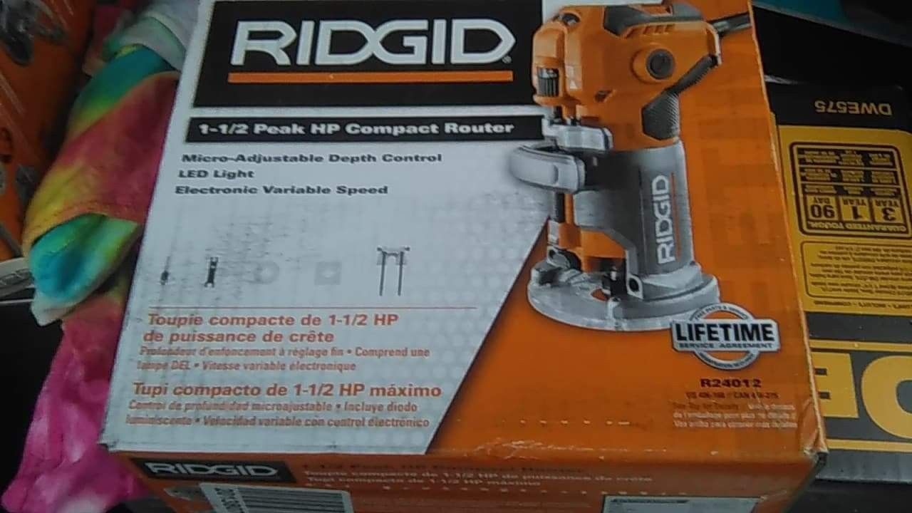 Ridgid Router & Angle Grinder