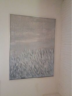 Framed Abstract Landscape Painting