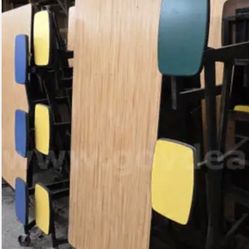 (10) Available Cafeteria Lunch School College Church FoldingTables $499. Each We Deliver in Fl.