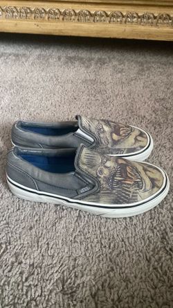 Vans Off the Wall T-Rex print low Sk8 slip on sneakers kids size 3 US