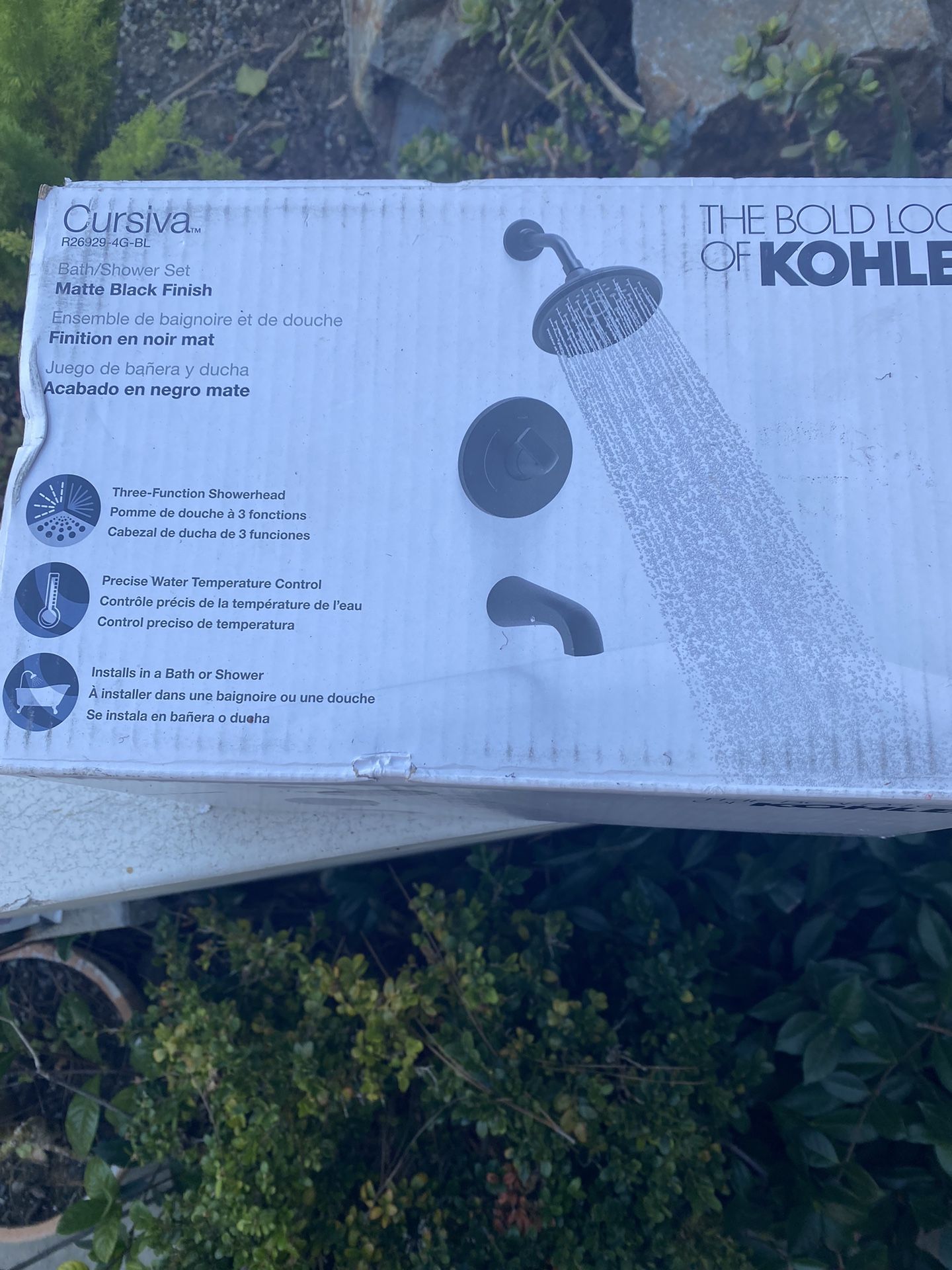 Kohler Curvisa Shower Valve And Trim Black Matte