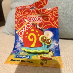 Oxxo Bob Esponga Llavero Keychain Gary New Sponge Bob