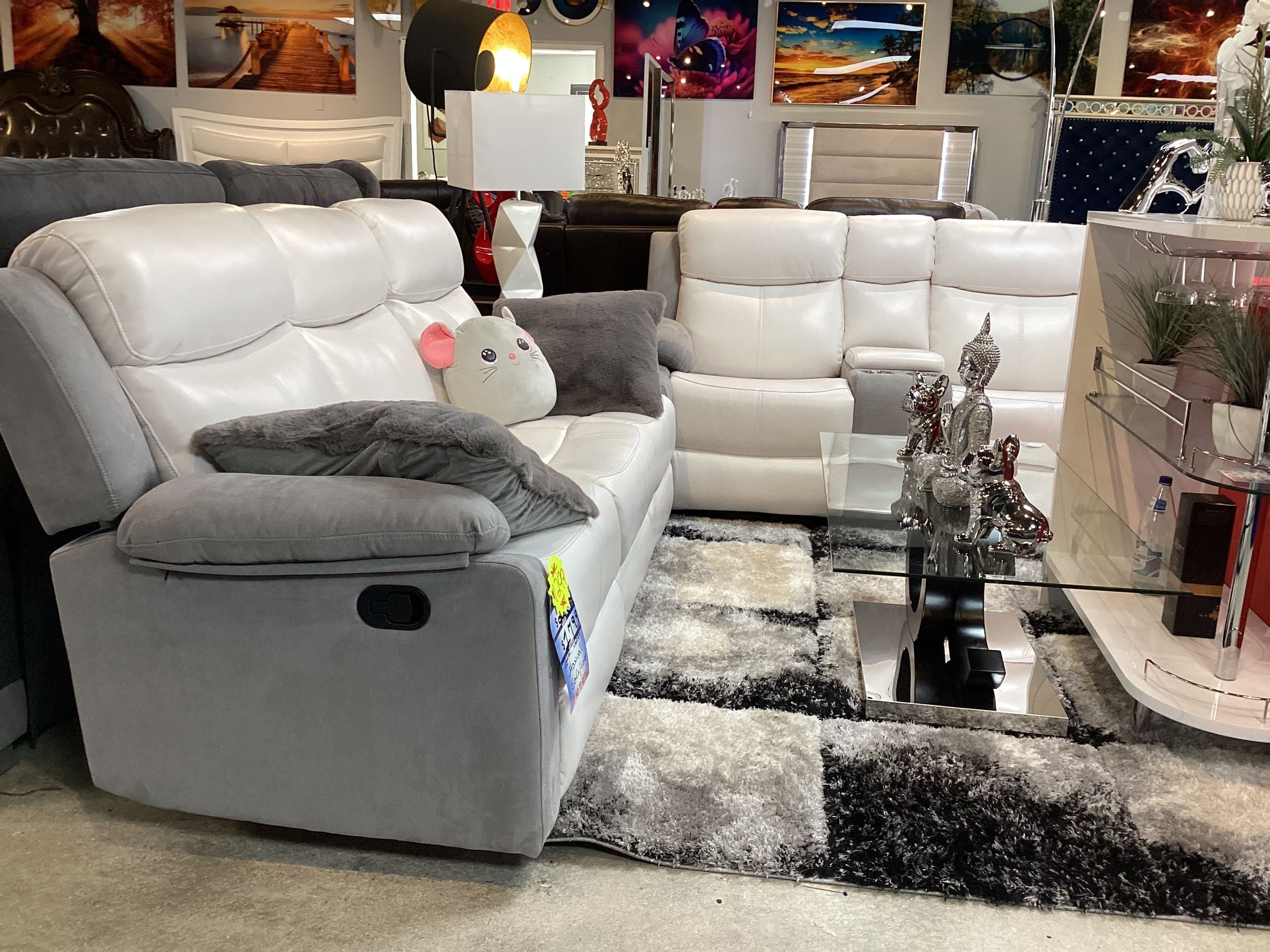 Beautiful Furniture Sofa Loveseat, 4 Manuel Recliner On Sale For $1199