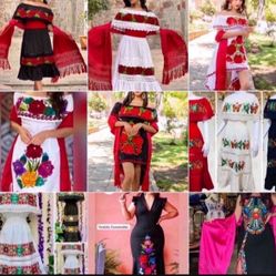 Blusas y Vestidos Mexicanos Bordados ✨ Mexican Dresses & Blouses, Women & Girls ✨ ✨ Prices Vary - Precios Variados 