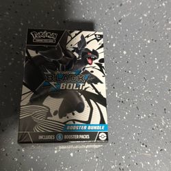 Pokémon TCG Scarlet & Violet—Black Bolt Booster Bundle Sealed Box Zekrom 6 Packs