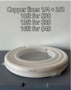 1/4 and 3/8 copper line