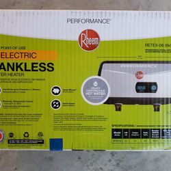 Rheem - Performance 6 kW 1.0 GPM Point-Of-Use Tankless Electric Water Heater