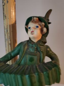 RARE, RARE, RARE! J.B. Hirsch DAV Cold Painted Bronze Figural Lamps