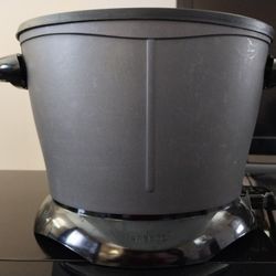 Fryer Electric Presto Dual Daddy Bought NEW NEVER USED 1120 volts AC, 1500 watts.
Oil Capacity: 8 cups