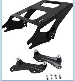 2014-25 Harley Tour Pack Mount Luggage Rack, Quick-Detach with 4 Point Docking Hardware Kit