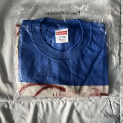 Supreme X Christopher Wool Tee Royal Size S