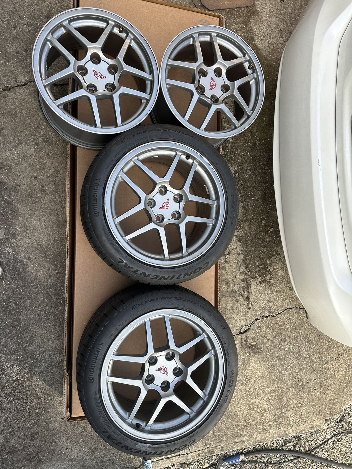 C5 Corvette Z06 OEM Alcoa (forged) Wheels and Tires