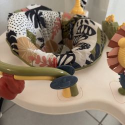Fisher-Price Baby Bouncer Palm Paradise Jumperoo Activity Center with Music Lights Sounds and Develo