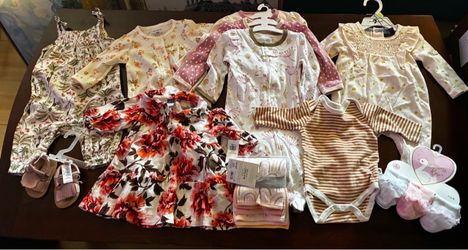 (0 - 3 months) Baby Girl Clothing Bundle