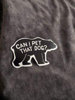 'Can I Pet That Dog' Sticker! 