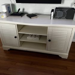 White TV Console - Beachy Style