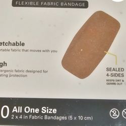 100 Large Fabric Band-Aids