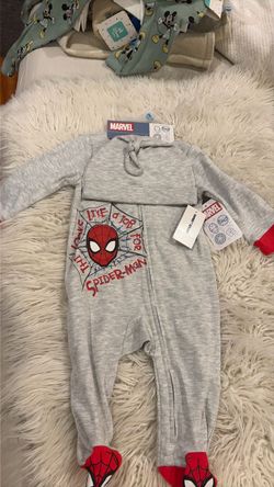 Marvel Spider-Man Baby Romper with Hat