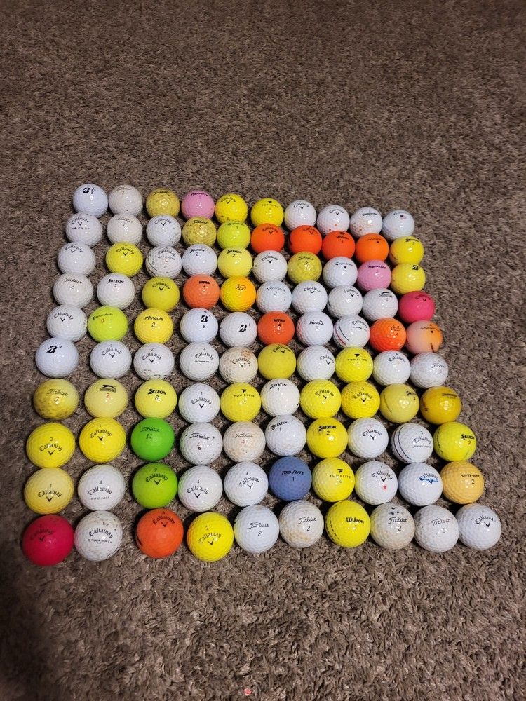 100 Used Golf Ball Lot
