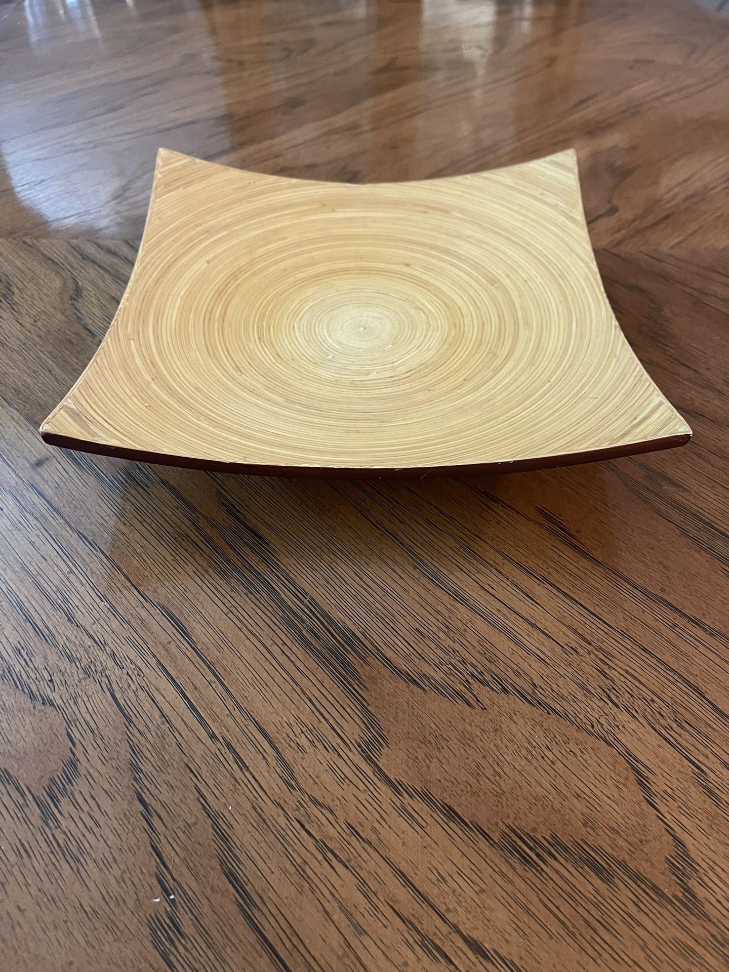 Zodax Wooden Spiral Patterned Candle Holder for Pillar Candles with a 5” Diameter